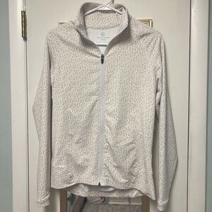 Peter Millar White and Tan Patterned Jacket